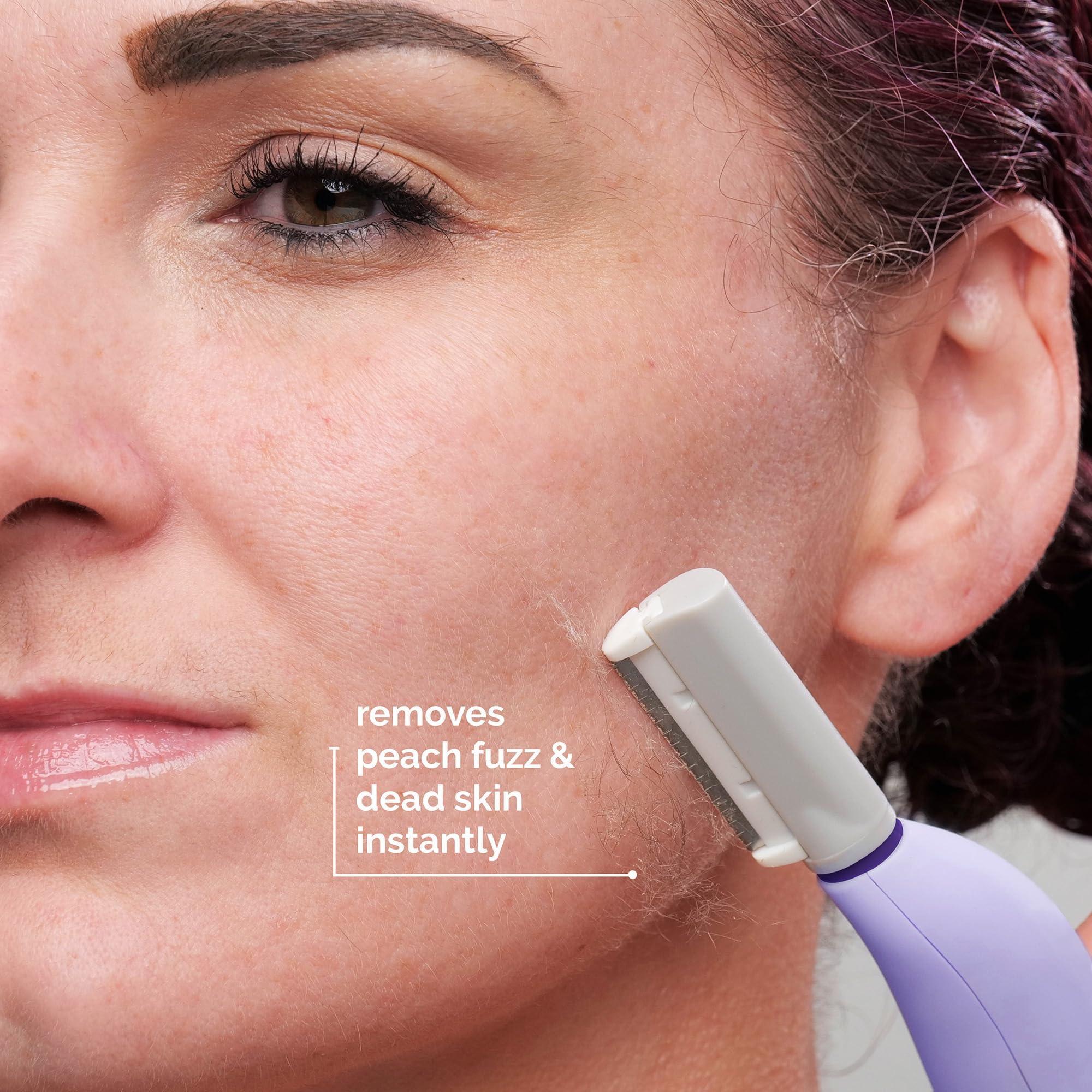 MICHAEL TODD BEAUTY Michael Todd Beauty - Sonicsmooth  SONIC Technology Dermaplaning Tool - 2 in 1 Womens Facial Exfoliation & Peach Fuzz Hair Removal System with 8 Weeks of Safety Edges