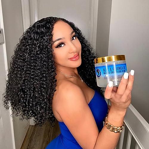 Nefertiti's Secrets Nefertiti's Secrets Natural Growth Curl Definer | Aloe Vera and Moringa Oil for Hair Growth & Moisture | Strong Hold | Frizz Controller | Curly Hair Products for Women | 16 Oz / 454 mL