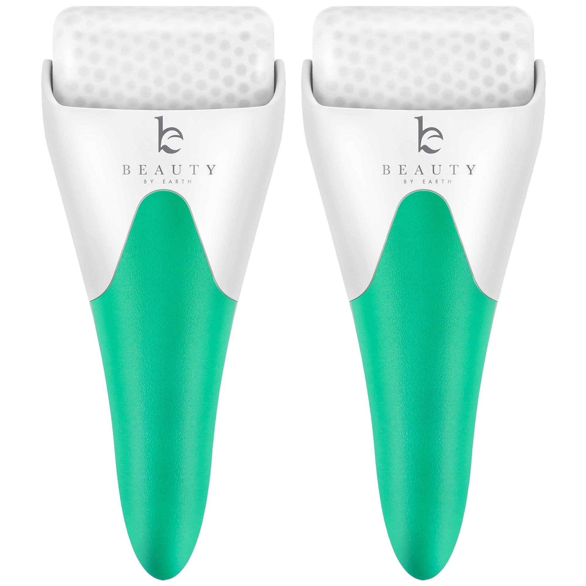 Beauty by Earth Ice Roller for Face - Smoothes Fine Lines & Wrinkles, Face & Eye Roller for Puffy Eyes, Skin Care Massager, Beauty Gift That Helps Relieve Migraines, Facial & Spa Gifts for Women