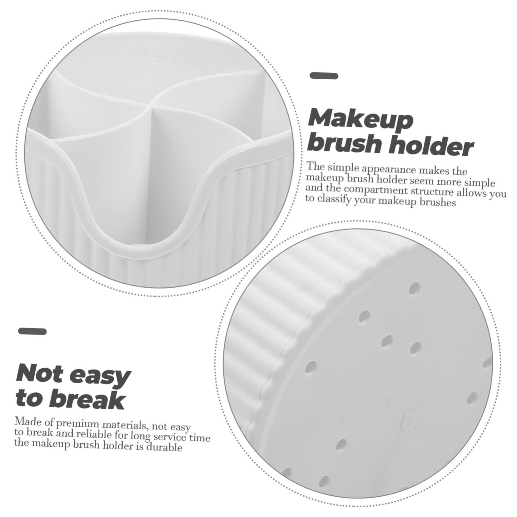 Mikinona Mikinona Makeup Brush Storage Organizer Holder for Desk PP Material Brush Holder Organizer Smooth Surface for Safe Use