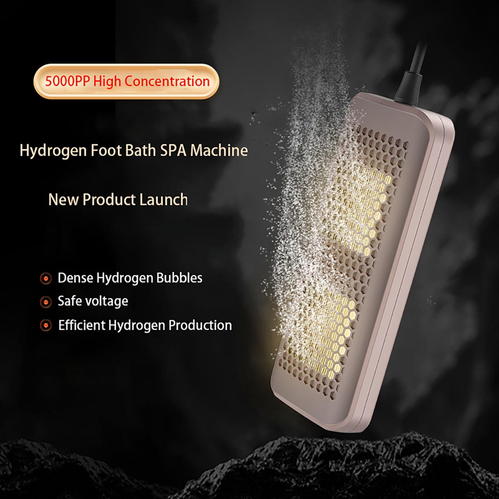 Aniwini Aniwini Hydrogen Bath Generator, Up to 5000PPB, Hydrogen Water Generator Foot Bath SPA Machine, for Relieve Fatigue & Enhance Sleep