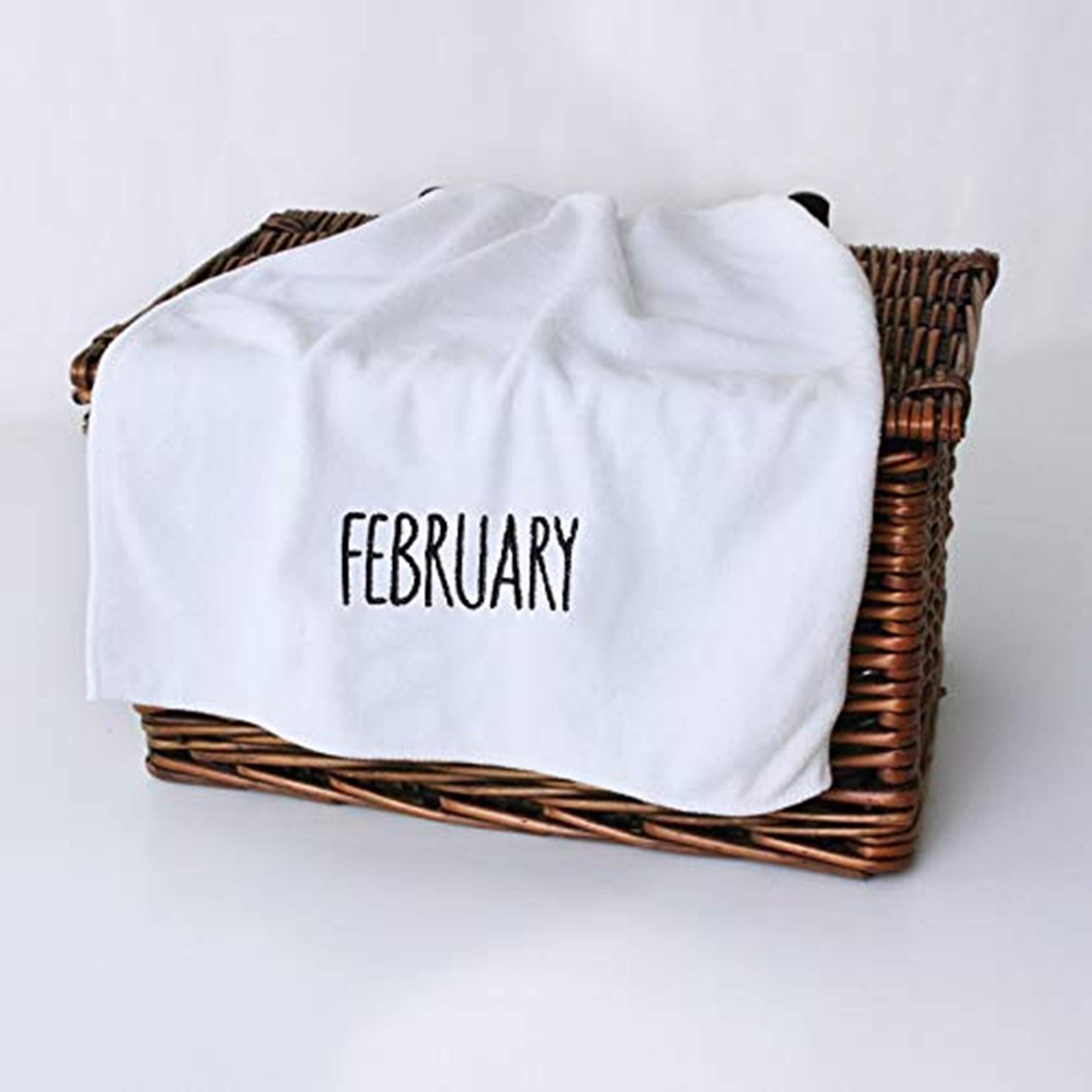 Yiheng Factory wholesale microfiber month Towel new style creative household daily necessities custom gift logo (FEBRUARY????)