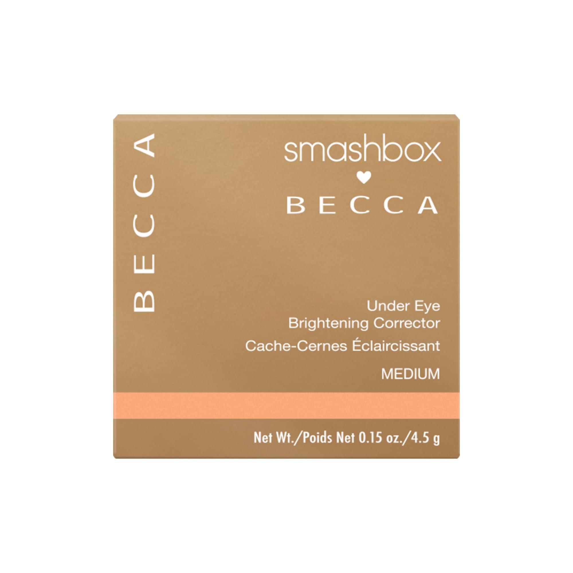 Smashbox Smashbox X BECCA Under Eye Brightening Cream Corrector | Vitamin E, Full Coverage + Color Corrector, 0.16 Ounce, Medium