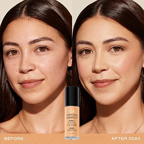 Milani Milani Conceal + Perfect 2-in-1 Foundation + Concealer - Warm Natural (1 Fl. Oz.) Cruelty-Free Liquid Foundation - Cover Under-Eye Circles, Blemishes & Skin Discoloration for a Flawless Complexion