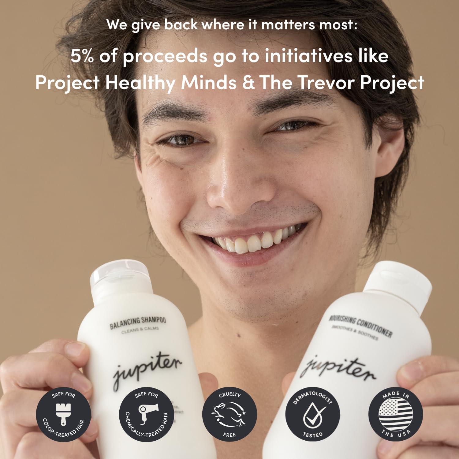 Jupiter Jupiter Anti-Dandruff Shampoo, Conditioner, & Serum Advanced Set, Physician-Formulated for Dry, Itchy, Oily, Flaky Scalp Care, Color-Safe, Dry Scalp, Sulfate-Free