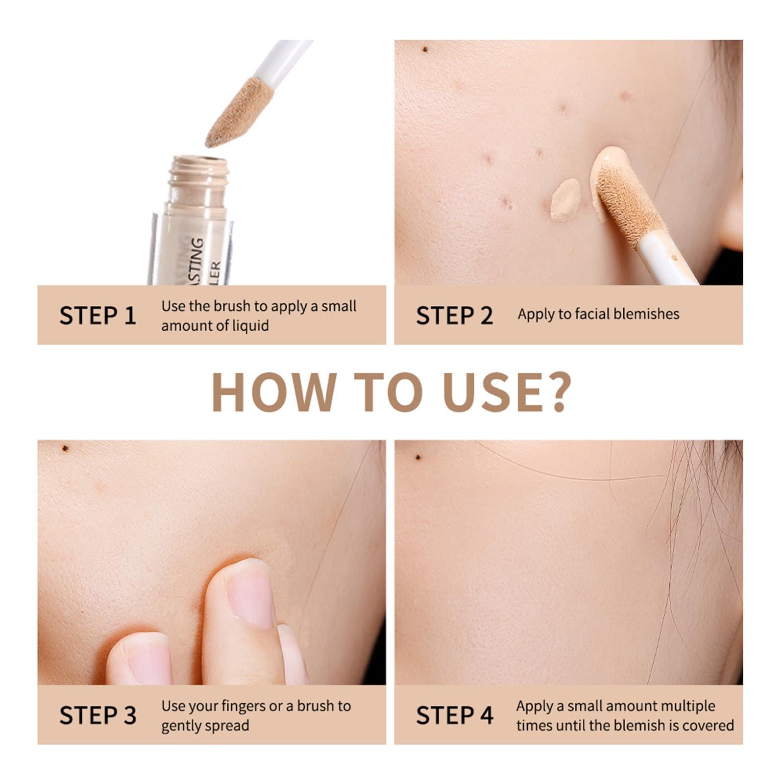 EINCORN EINCORN Liquid Concealer Full Coverage for Smooth and Even Skin Tone Waterproof Cover Up Perfectly Hides Spots and Blemishes