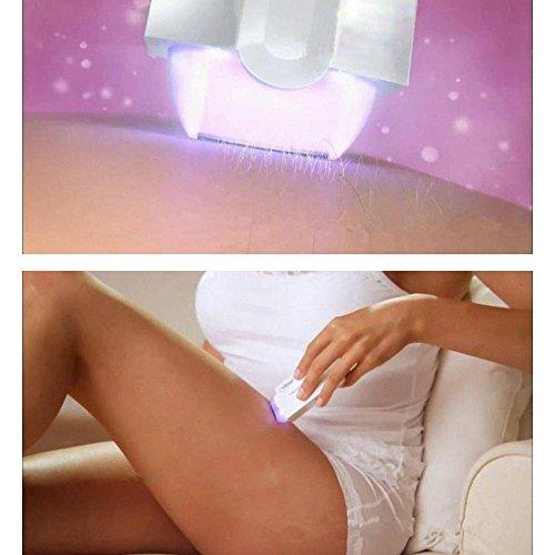 iRecord Pain Free Cordless Women Household Full Body Hair Removal Rechargeable Sense-light Razor Facial Arm Leg Armpits Epilator (Without adapter)