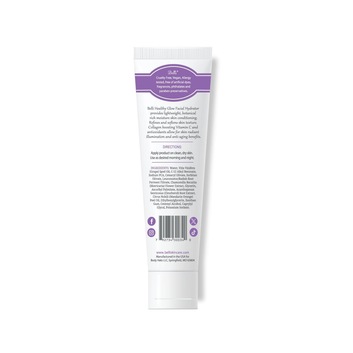 Belli Belli Skincare Healthy Glow Facial Hydrator and Moisturizer, Vitamin C Face Cream for Oily, Dry, Sensitive Skin - Pregnancy Safe, Non Toxic, 1.5 Fl Oz (Pack of 1)