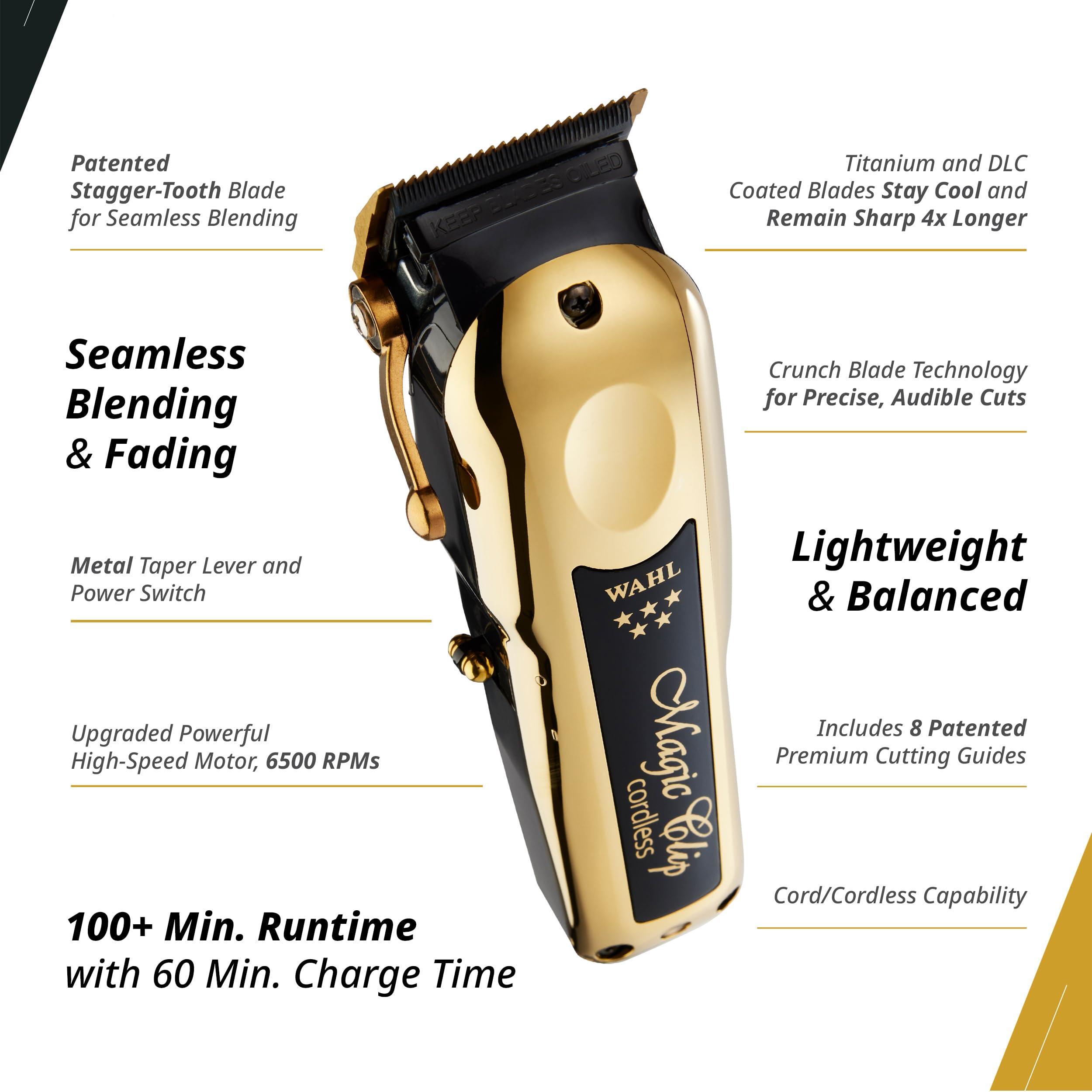 Wahl Professional Wahl Professional 5 Star Cordless Magic Clip Gold High Performance Hair Clipper 100 Minute Run Time Lithium Ion Gold