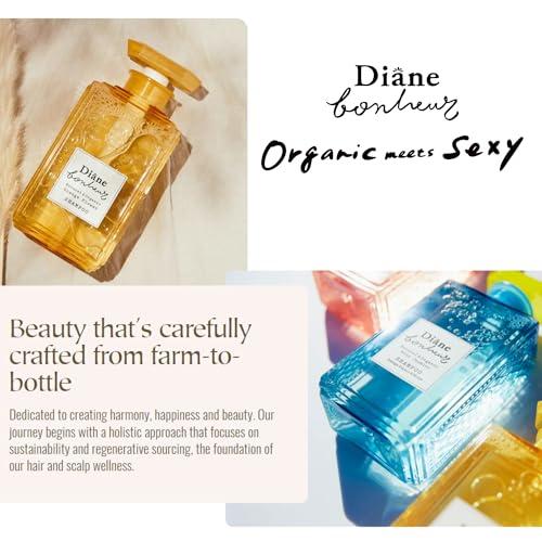 Moist Diane Diane Bonheur Natural Orange Flower Hydrating Hair Shampoo, Gentle Cleansing Hair & Scalp for Men & Women Soft Haircare, Japanese Clarifying Moisture Frizz & Dry Hair Control, 16.9 Fl Oz/500 mL