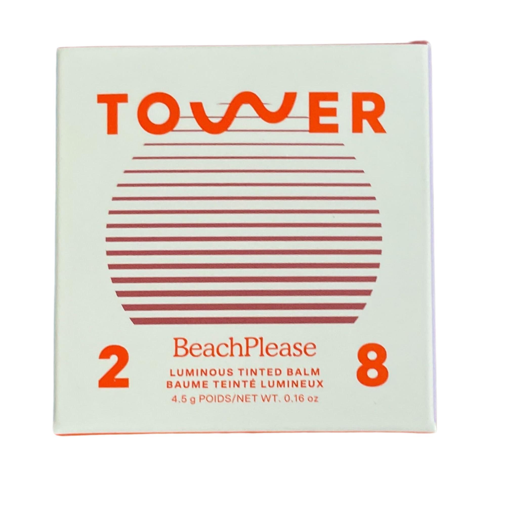 Tower 28 Tower 28 Beauty BeachPlease Cream Blush for Cheeks and Lips - Multi-Purpose Lip and Cheek Tint in Orange Blush - for Sensitive Skin Color POWER HOUR, Luminous Finish