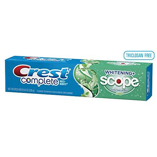 Crest Crest Complete Whitening Plus Scope Minty Fresh Toothpaste, 8-Ounce (Pack of 4)
