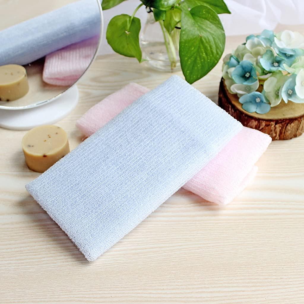 YAYA2021-SHOP Exfoliating Washcloths Exfoliating Shower Towel Body Scrubber Shower Towels Nylon Exfoliating Washcloth for Effective Exfoliation, Rinses Clean, Lightweight (Blue) Exfoliating Towel for Body