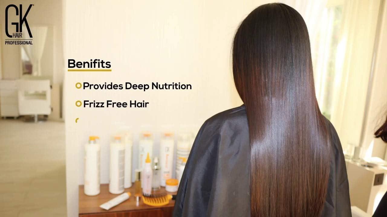 GK HAIR GK HAIR Global Keratin Professional Brazilian Keratin Hair Treatment Kit (100ml/3.4 Fl. Oz.) With PH shampoo- The Best Smoothing & Strengthening to make Hair Healthy - Formaldehyde free, Sulfate-free