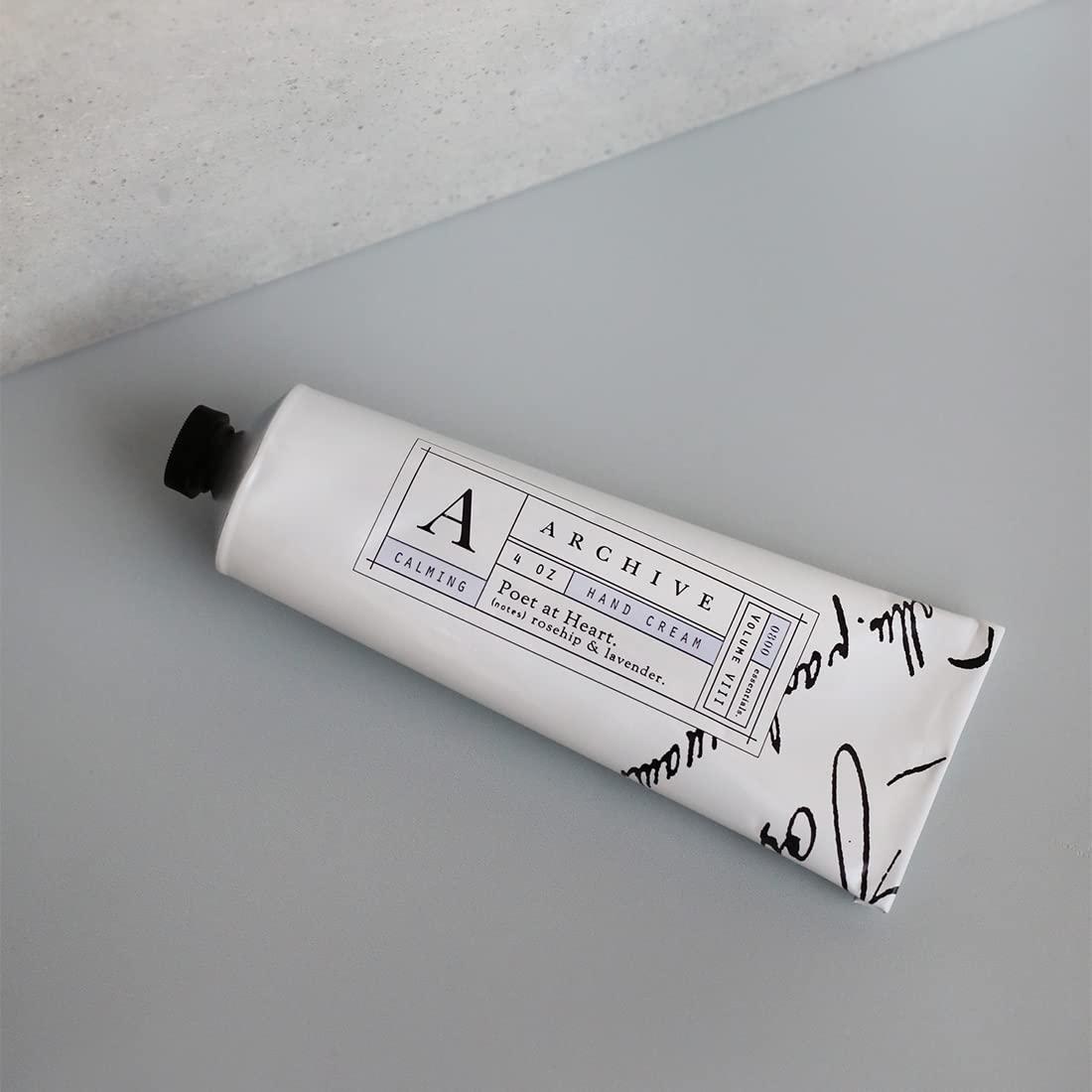 Archive Archive Poet At Heart Hydrating Hand Cream for Women & Men Natural Ingredients Moisturizing Lotion for Dry Hands 4 oz