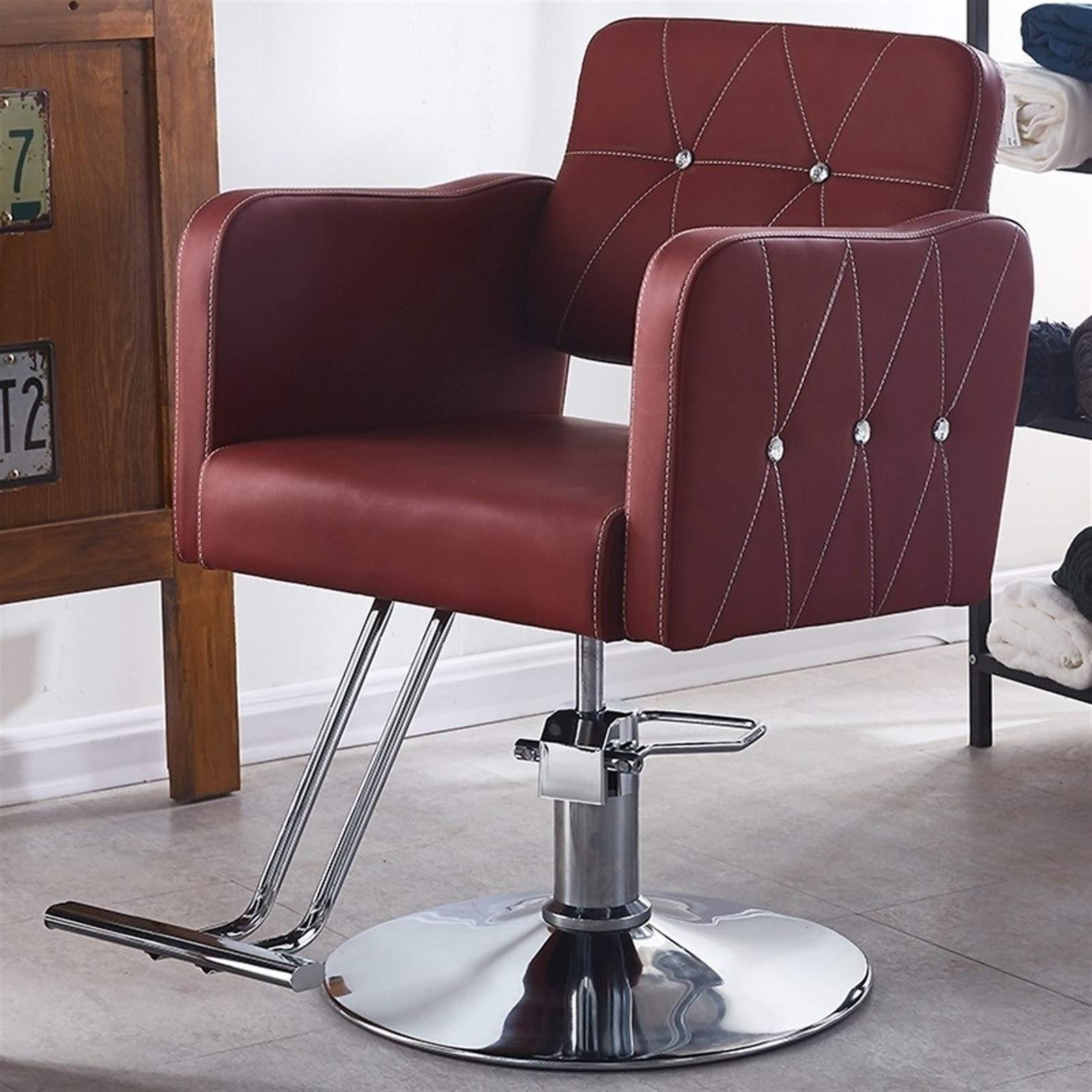 HDGTDR3SS2865SSSSTT Hair Cutting Salon Chair Shampoo Hair Styling Reclining Hydraulic Chair Barber Chairs Beauty Spa Shampoo Hair Styling Chair Salon Styling Beauty Equipment (Color : B)