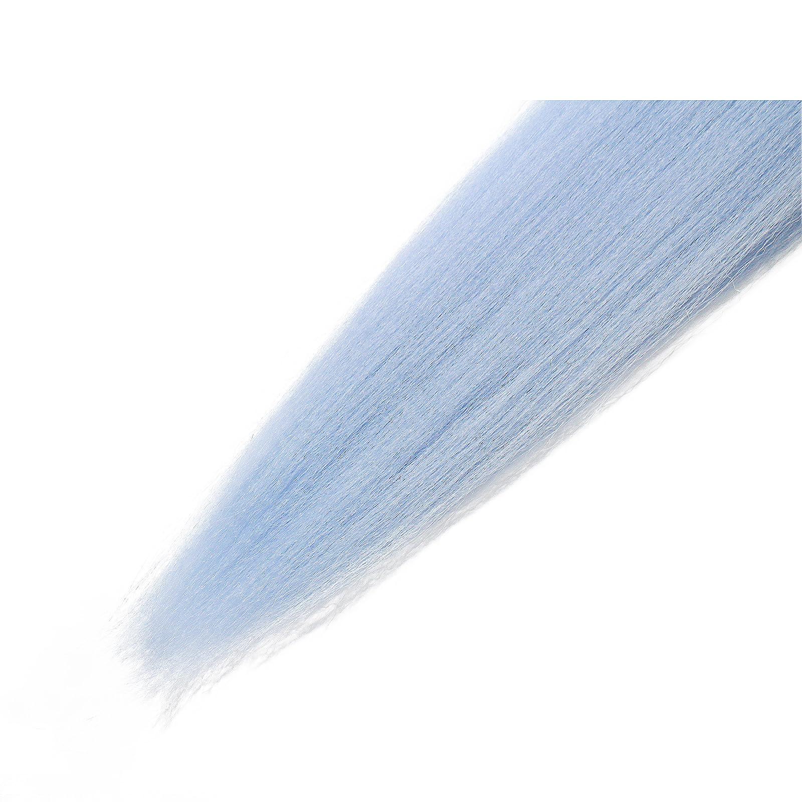 Savasana Baby Blue Pre stretched Braiding Hair, 26 Inches Box Braids Hair Extensions, 6 Packs Yaki Texture Braiding Hair Pre stretched