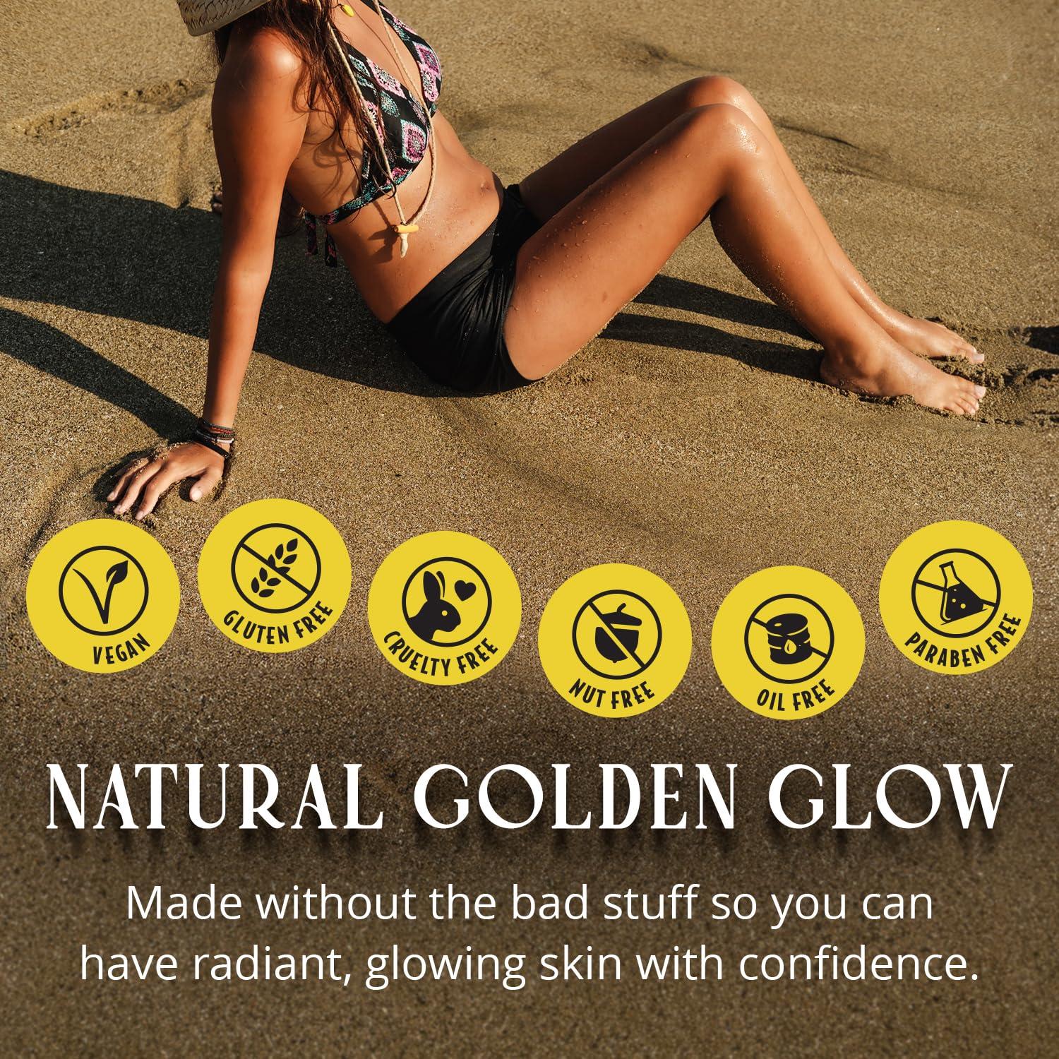 Skinerals Skinerals Organic Self Tanner Mousse, Extra Dark Self Tanning Foam, Streak-Free Sunless Fake Tan for Face and Body, 8 Oz, Onyx