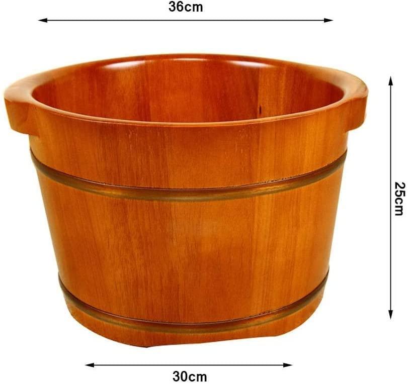 Scpantkend Scpantkend Handmade Massage Bucket Foot Bath, Foot Spa Wash Bucket Feet Bath Basin Tub Foot Bath Spa Bowl for Feet Stress (Size : A)
