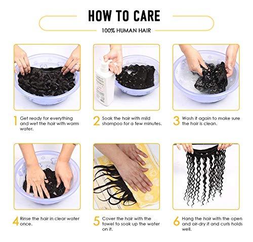 RJ HAIR Pre Bonded I Tip Hair Extensions Malaysian Kinky Curly Human Hair Extension Micro-link I Tip Curly Hair For Salon (18inch 100strand, 1 Jet black)