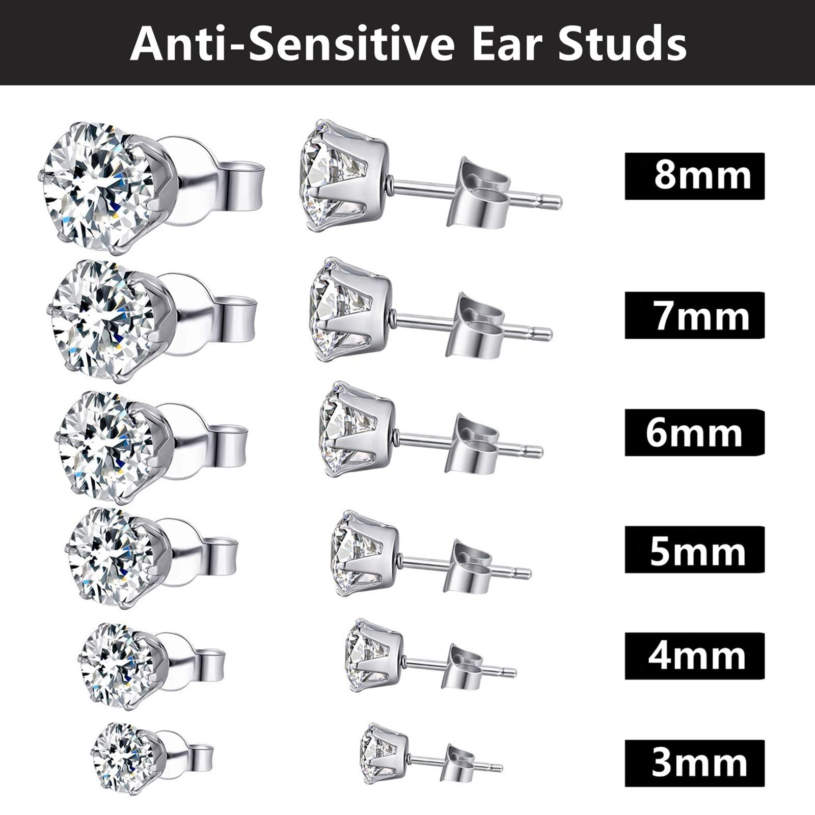 HYJLPAF HYJLPAF Ear Piercing Kit 2 Pack Self Ear Piercing Gun, Disposable Ear Pearcings Kit with 14 Piece Earring Studs Safety Ear Piercing Gun Kit Tool