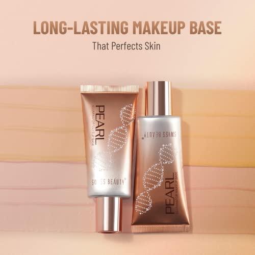 SWISS BEAUTY Swiss Beauty Pearl illuminator Makeup Base Liquid (Silver Pink, 35 g)