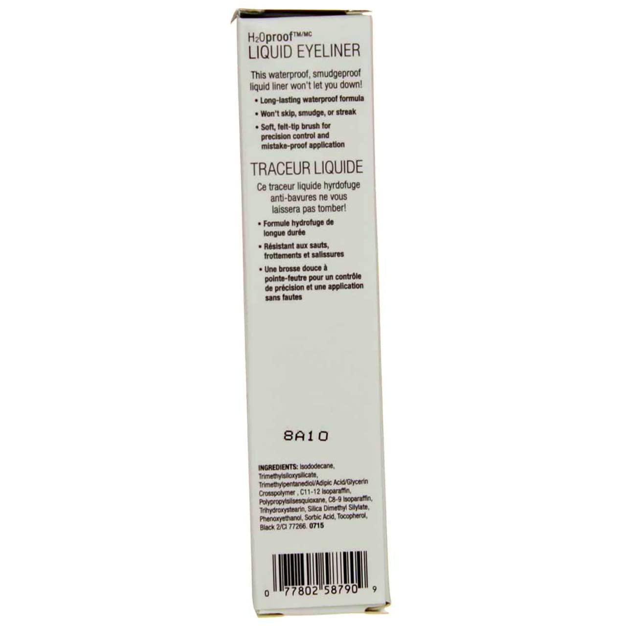 Wet H2O Proof Felt Tip Liquid Eyeliner, Black by Wet \'n\' Wild