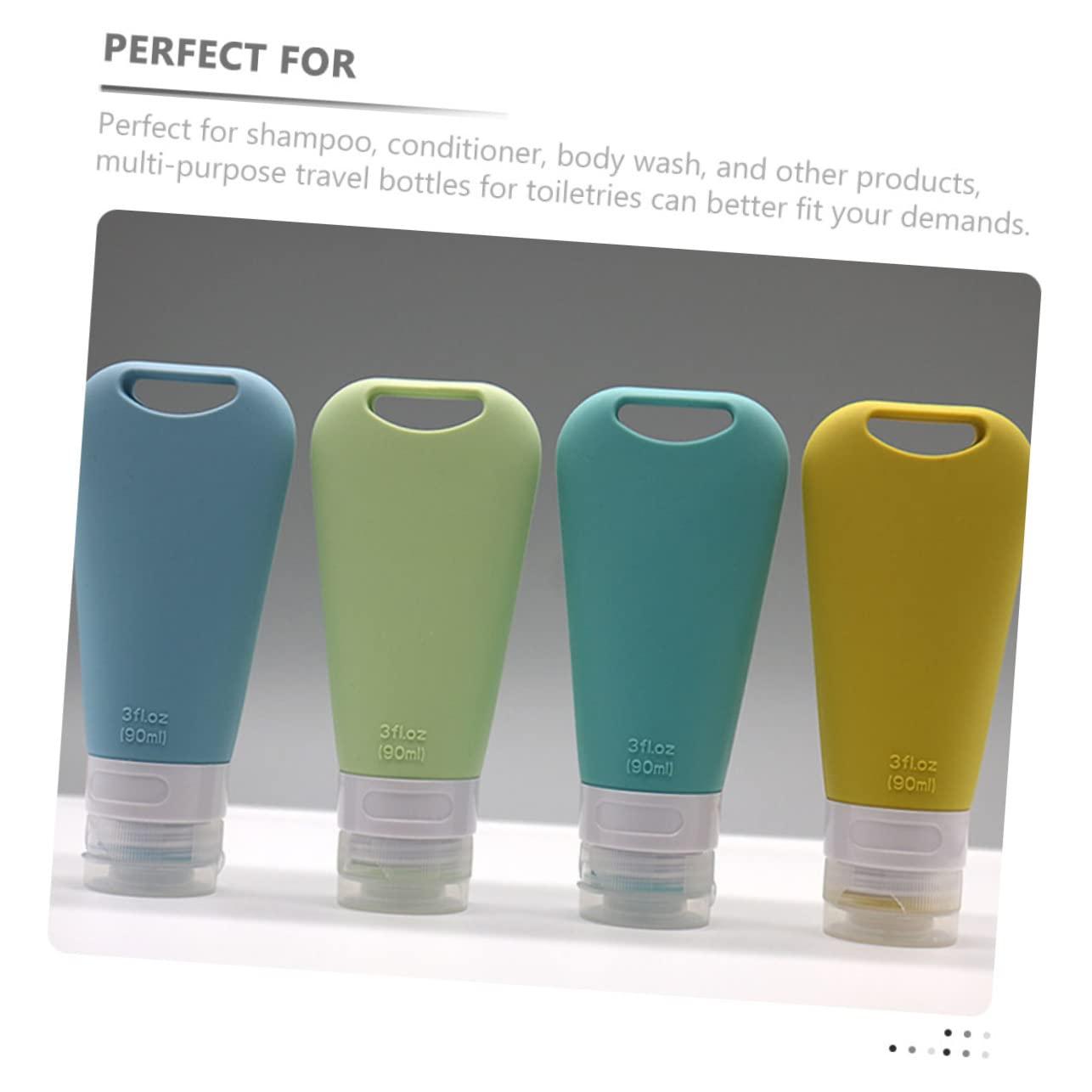 Luxshiny Luxshiny 2sets Bottle Travel Containers Travel Sub Packing Bottles Small Container Portable Hand Soap Toiletries Containers Small Liquid Containers Squeezable Travel Bottle 3pcs*2