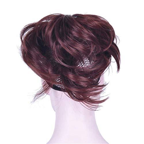 Aonmg Synthetic Short Curly Blonde Burgundy Drawstring Ponytail Ponytail Law Clip In Hair Pieces Styles Hair s 30 Colors 8 6inches