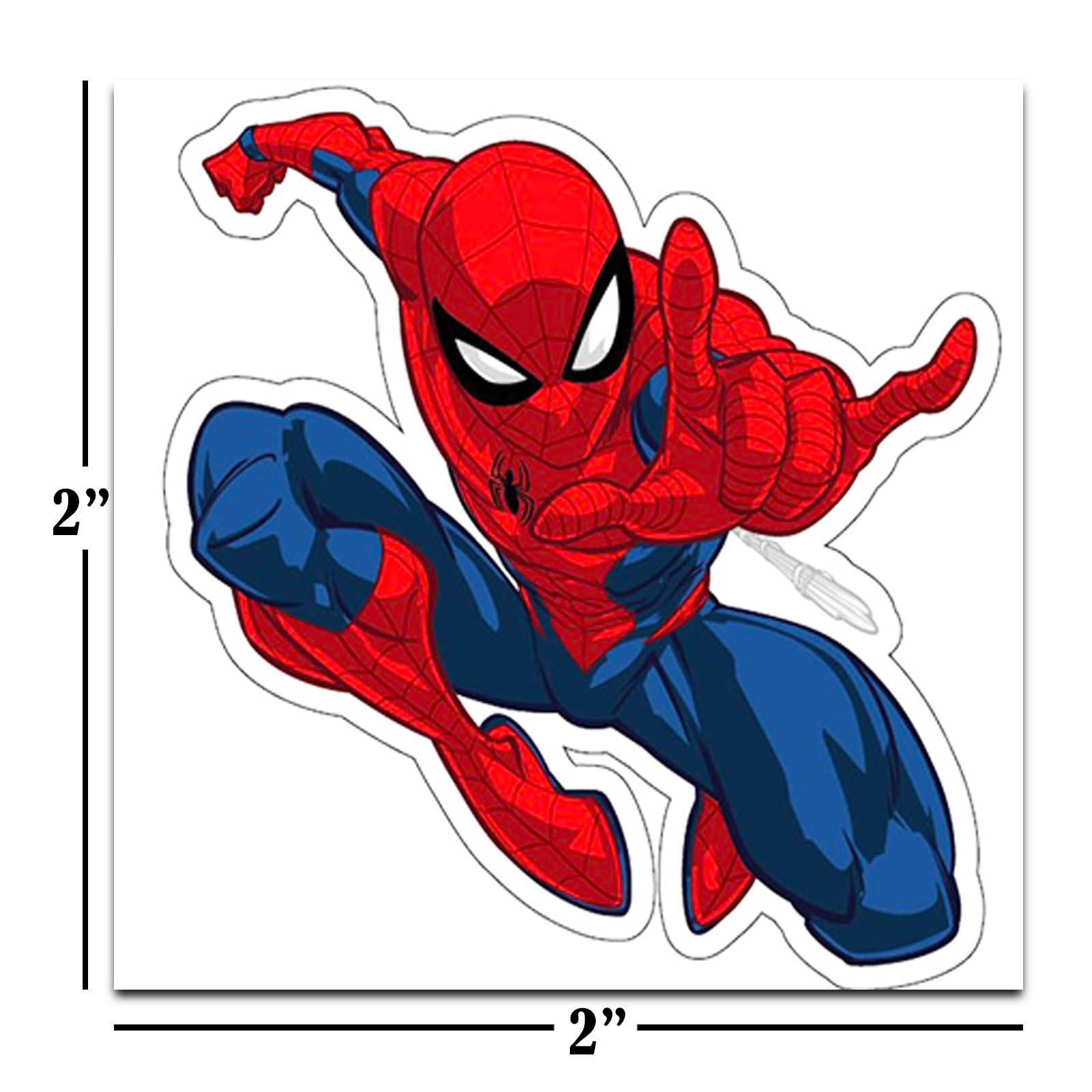 Marvel Marvel Spiderman Tattoos Party Favors Bundle ~ 72 Perforated Individual 2\" x 2\" Spiderman Temporary Tattoos for Kids Boys Girls (Spiderman Party Supplies)