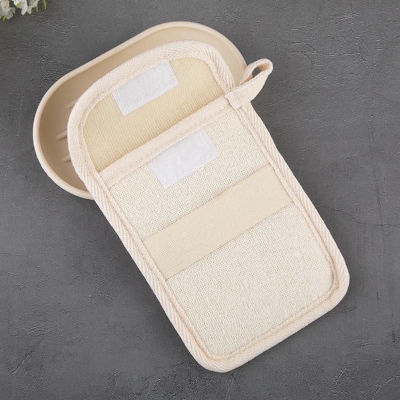 Healvian Healvian 2pcs Bar Soap Bag,Cotton Linen Exfoliating Soap Pouch,Soap Saver for Bar Soap,Soap Scrubber Pouch,Soap Bar Bag for Bath Shower,Soap Exfoliating Bag,Reusable Soap Mesh,Soap Saver Pocket