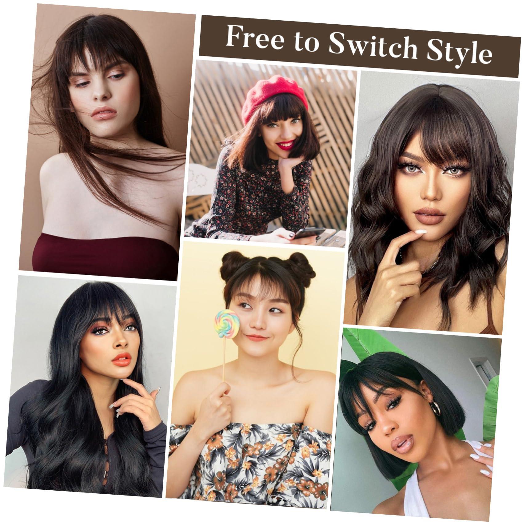 OSALADI Piece Clip in Hair Bangs Hair Extensions Clip in Hair Fringe