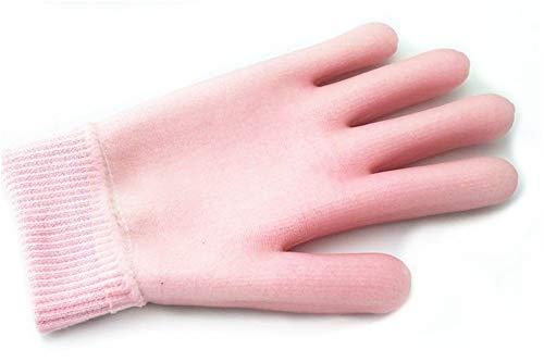 AnHua AnHua 1 Pair Gel SPA Moisturizing Gloves Soft Cotton Moisturizing Whitening Exfoliating Foot Mask Smooth Skin Care Dry Treatment (Pink)