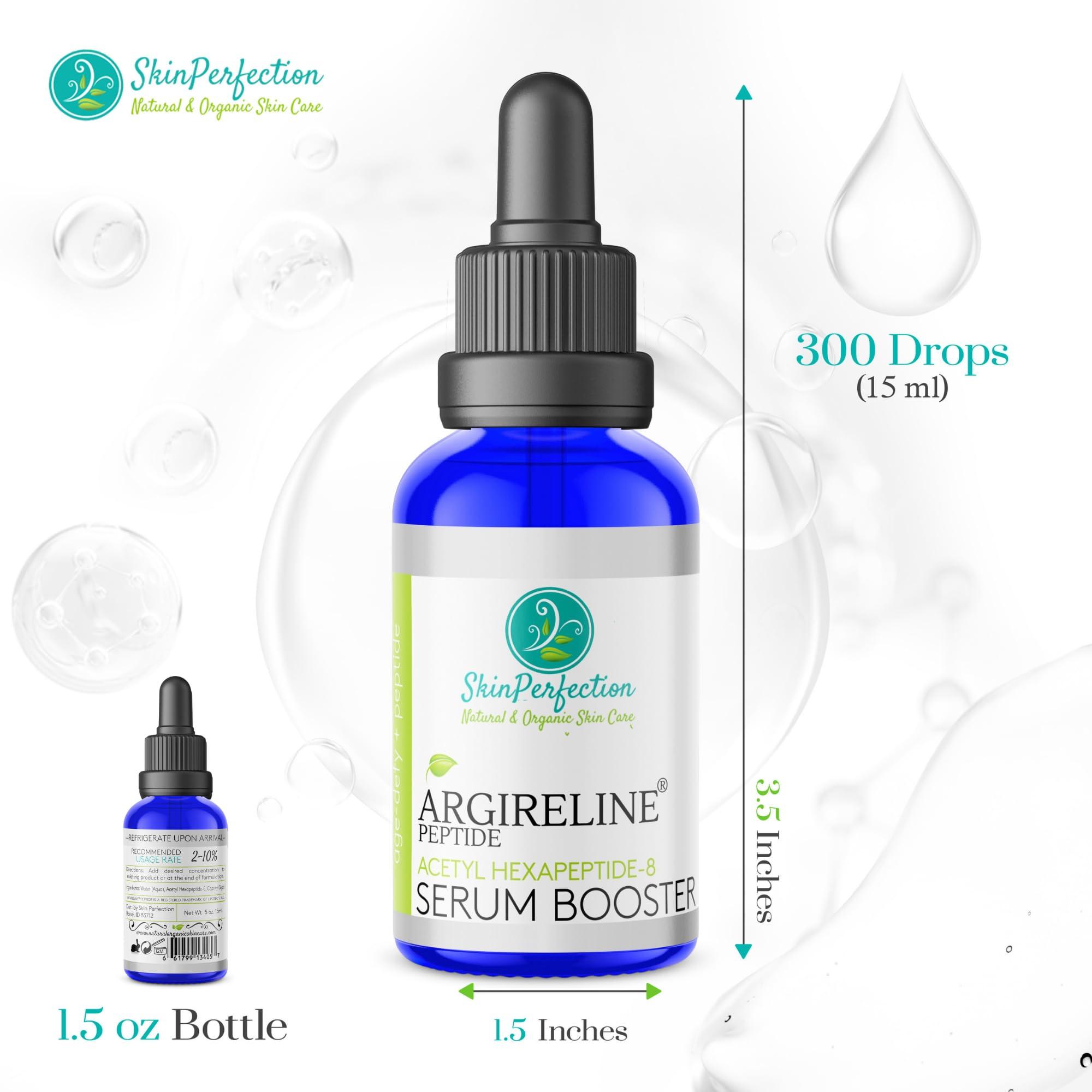 Skin Perfection Skin Perfection Argireline Serum - Peptides Serum for Face with Acetyl Hexapeptide-8 for Fine Lines & Wrinkles - Diy Anti Aging Argireline Booster Solution Mix with Any Skincare Products 0.5oz