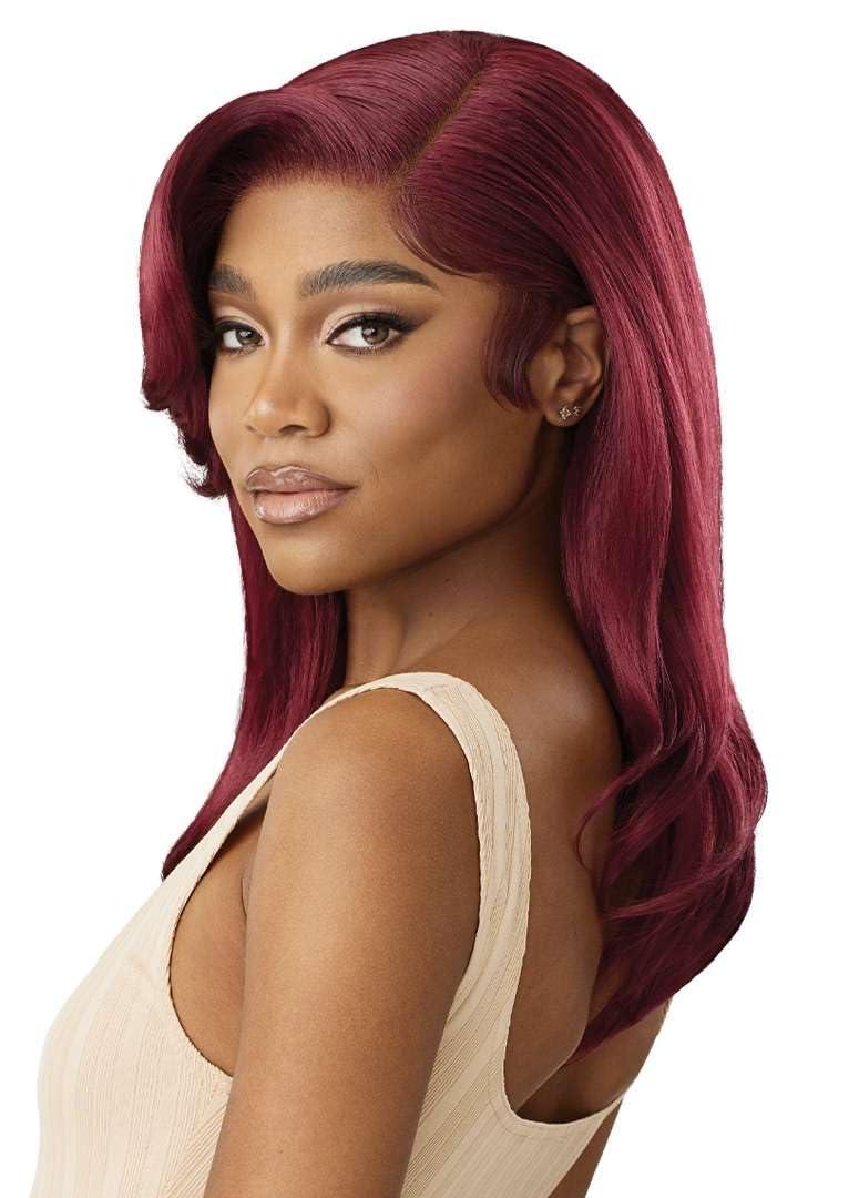 Outre Outre Lace Front Wig - Melted Hairline - Hali (DR2/CHOCOLATE SWIRL)