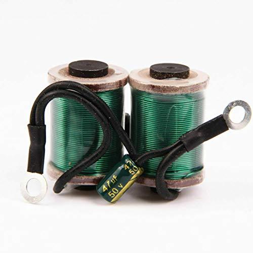 YorkTattoo Professional Tattoo Coils 28mm 32mm 10 Wrap Copper Wire for Tattoo Machine Tattoo Parts for Tattooing Gun Shader Liner Green Red 2 Colors (32mm, Green)