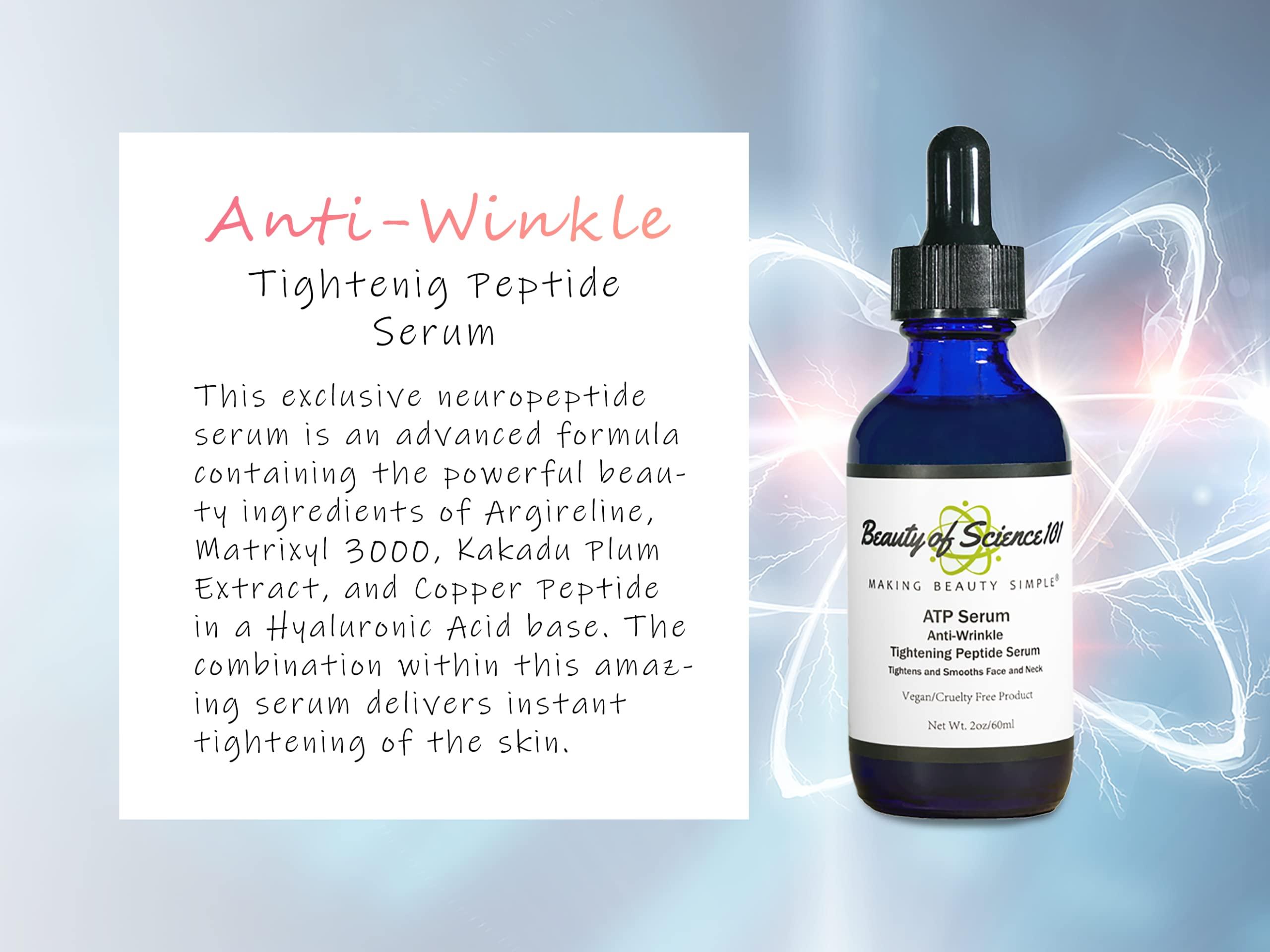Beauty of Science 101 BEAUTY OF SCIENCE 101 Neuropeptide ATP Serum - Anti-Wrinkle Tightening Peptide Serum (2oz)