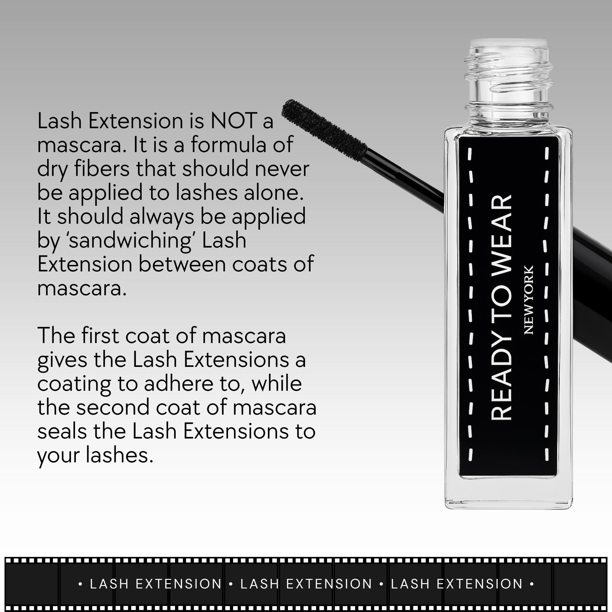 Ready To Wear Ready To Wear Lash Extension - Fine DRY Fibers to Extend Lashes, Instantly Volumize & Elongate - No Glue Needed (Must use with Mascara)