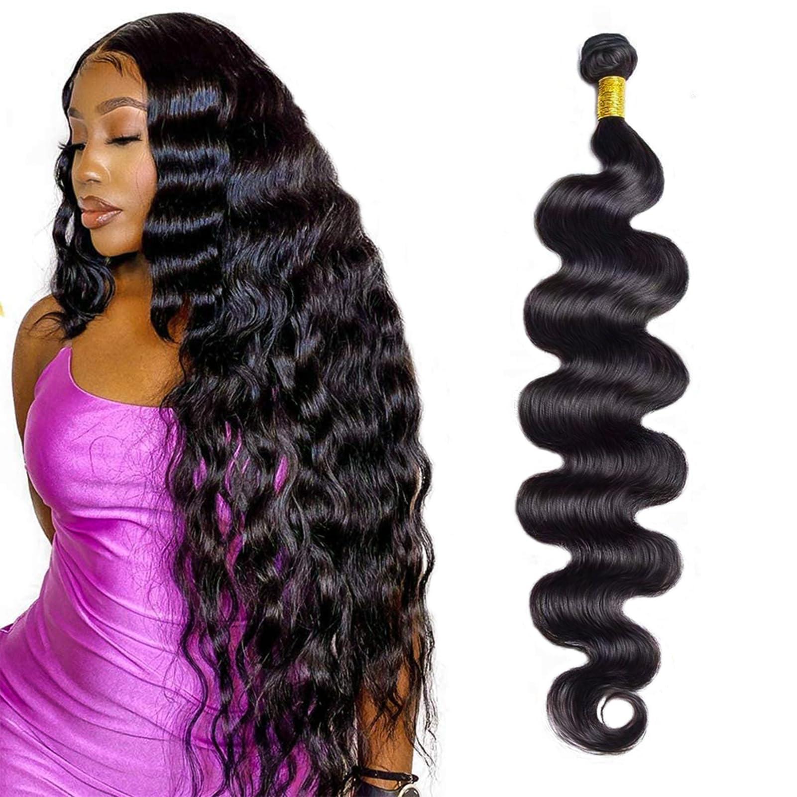 YAREESONG YAREESONG 40 Inch Bundles Body Wave Human Hair Bundles 12A Grade Brazilian Hair Bundles 100% Unprocessed Weave Bundles Human Hair40 inches bundles