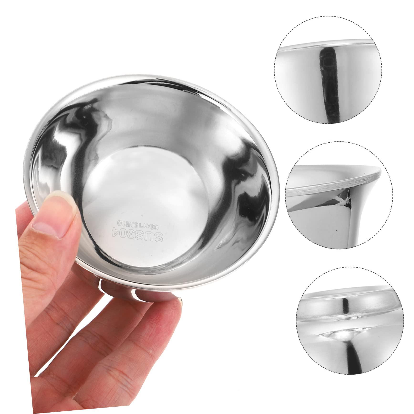 Ipetboom Ipetboom Whipping Bowl Foaming Soap Shaving Soap Travel Shaving Cream Face Lotion Shave Cream Soap for Men Foam Soap Grooming Shaving Bowl Beard Shaving Mug Silver Stainless Steel