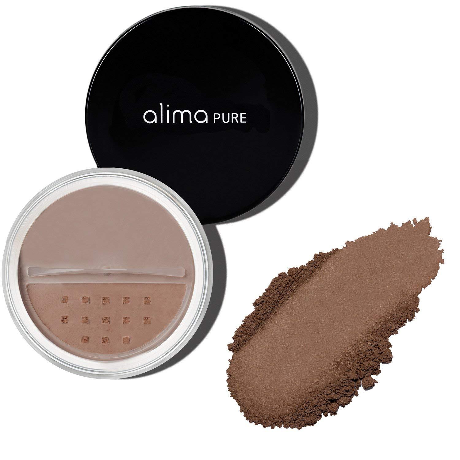 Alima Pure Alima Pure Matte Foundation Loose Mineral Powder Foundation Makeup, Loose Powder Makeup Oil Free Talc Free Powder, Natural Makeup Mineral Foundation Full Coverage Natural Foundation Powder .23 oz/6.5g