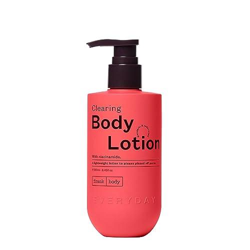 frank body frank body Clearing Body Wash & Body Lotion Bundle | Vegan & Cruelty Free | Removes Stubborn Dead Skin, Excess Oil, Black & White Heads| Mandarin & Cedarwood Scent