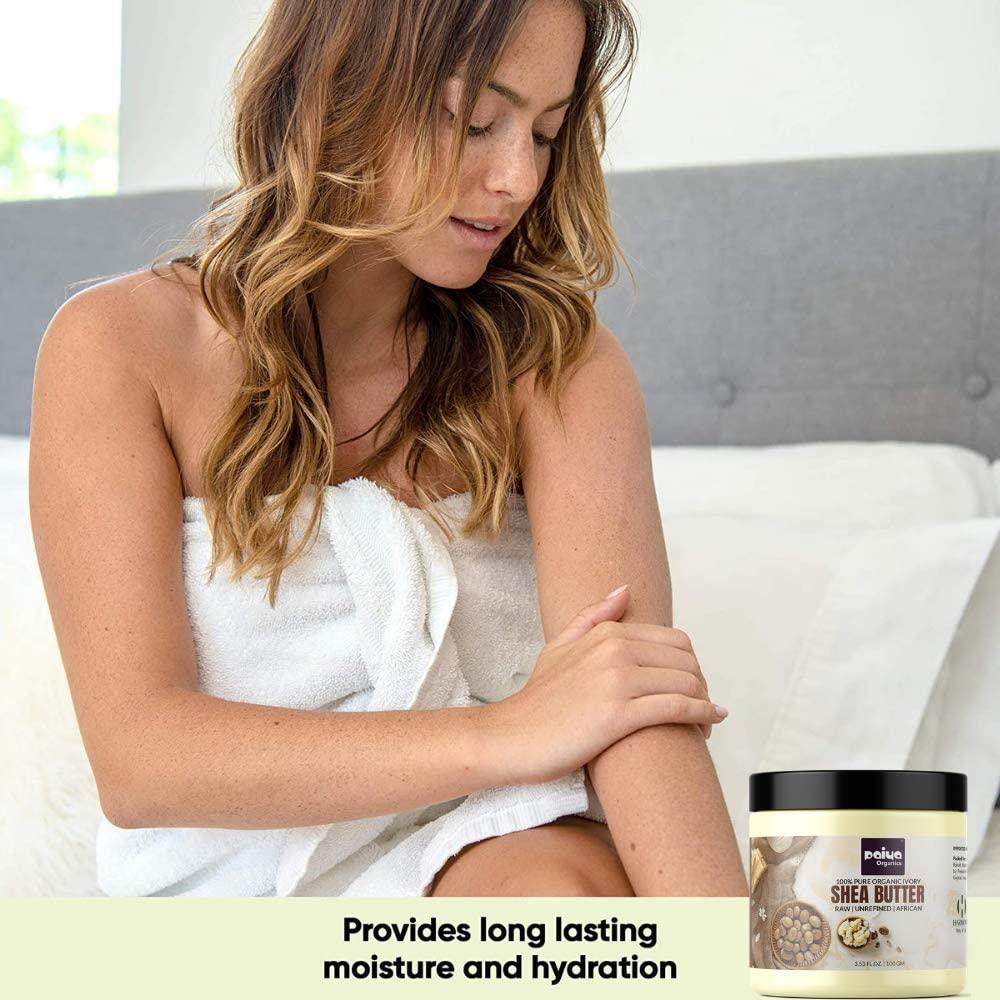 Generic Raw Unrefined Ivory Shea Butter For Skin Face Hair Stretch Marks, Make Whipped Body Butter (200gm)