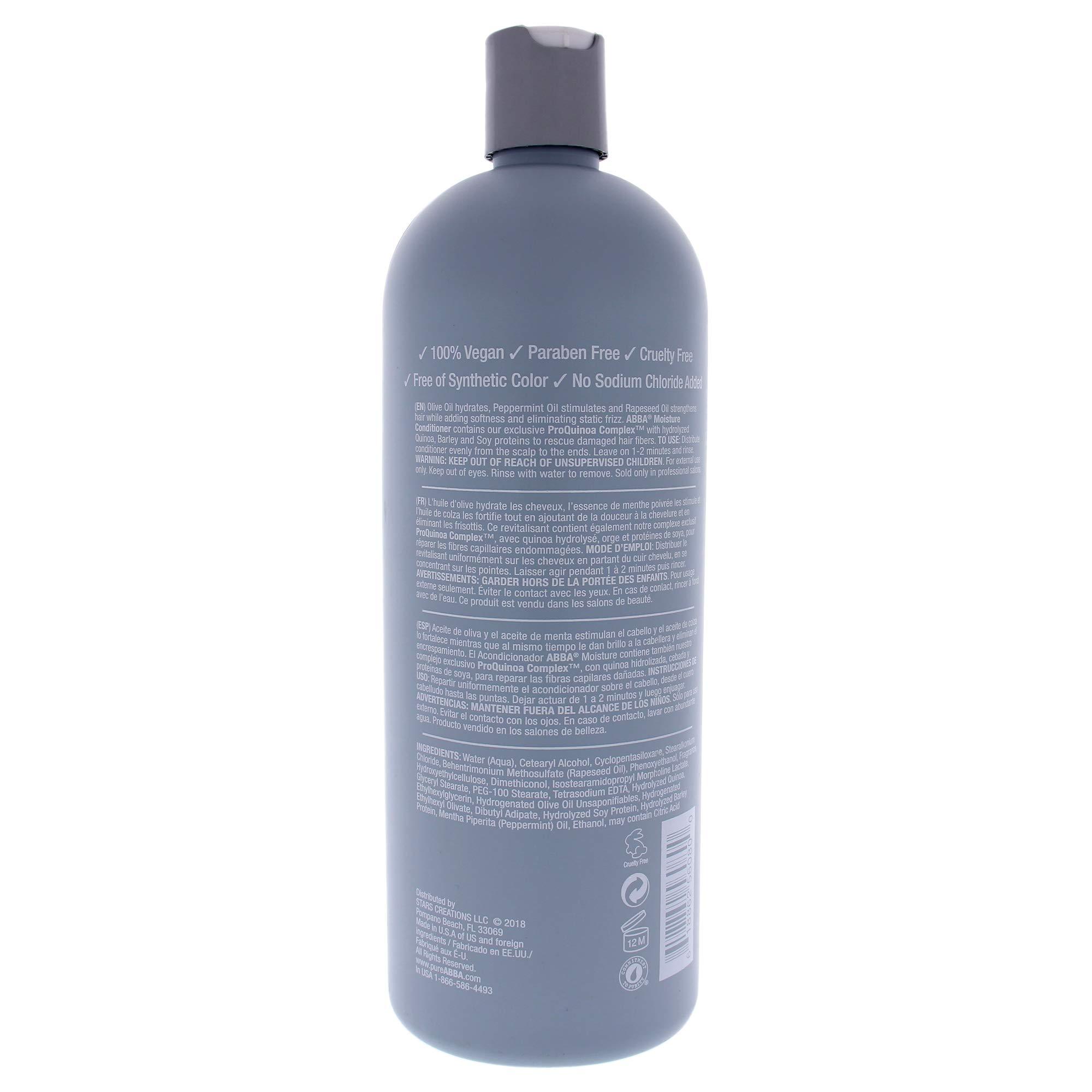 ABBA ABBA Moisture Conditioner, Olive & Peppermint Oil, 32 Fl Oz (Pack of 1)