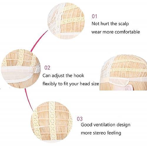 PATTNIUM PATTNIUM Kids Child Brown Wig Long Curly Wavy Ginger Wig for Girls Middle Part Shoulder Length Synthetic Wig with Wig Cap