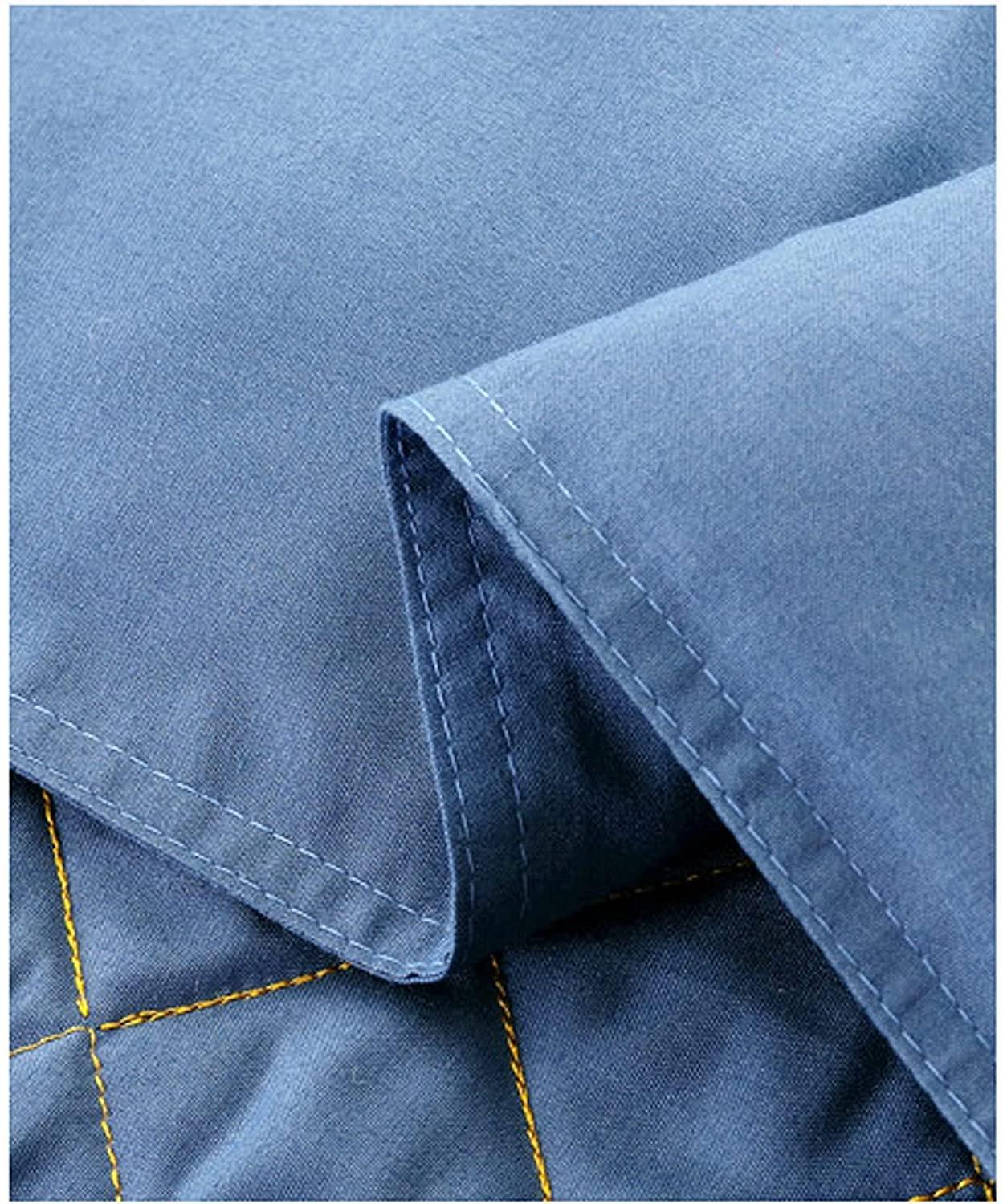 PAGOIAAR PAGOIAAR 4pcs Beauty Salon Bedding Massage Spa Cover Sets Beauty Bedspread 4-Piece Cotton High-end Simple Beauty Salon Massage and Massage Physiotherapy Bedspread Cover(Blue,70 * 180cm)