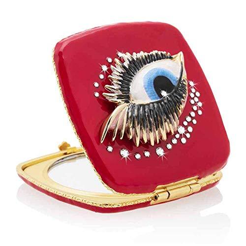 Jay Strongwater Jay Strongwater Pop Life Bette Eye Compact Make up Mirror with Swarovski Crystals