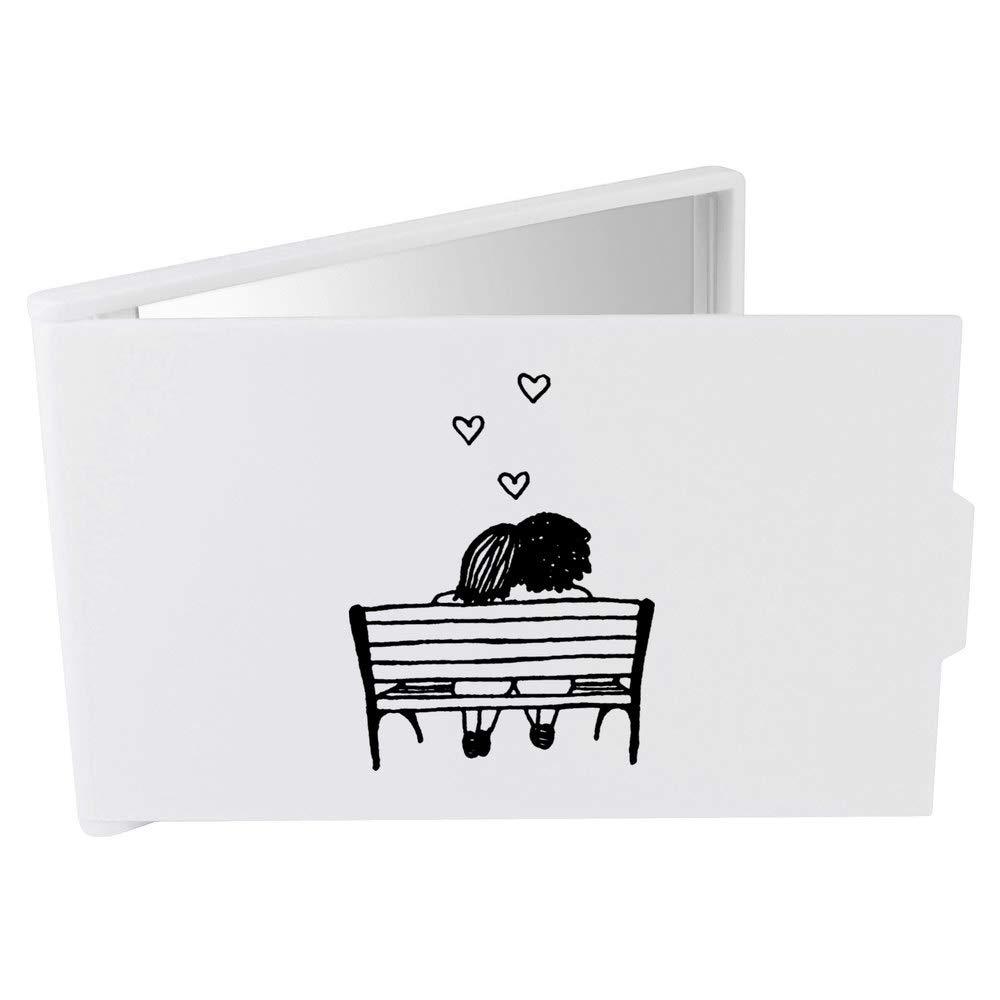Azeeda 'Couple On A Bench' Compact/Travel/Pocket Makeup Mirror (CM00011616)