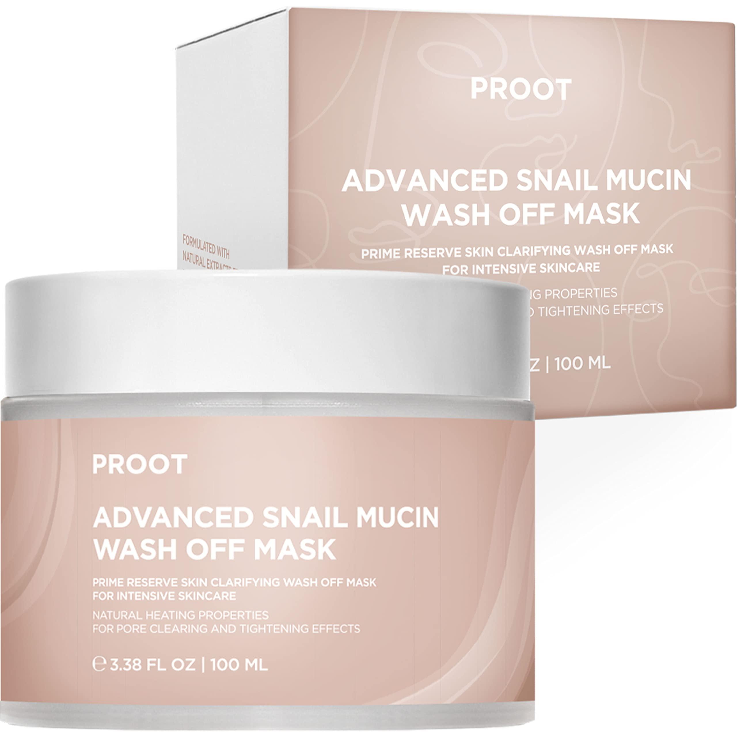 PROOT Snail Mucin Mask | Advanced Snail Mucin Mask | Snail Mucin 96% Concentrate Essence | Snail Mucin Mask with High Concentrate of Snail Secretion Filtrate | Snail Mask with Natural and Innovative Skin Rejuvenating Complex | Korean Snail Mucin Mask with