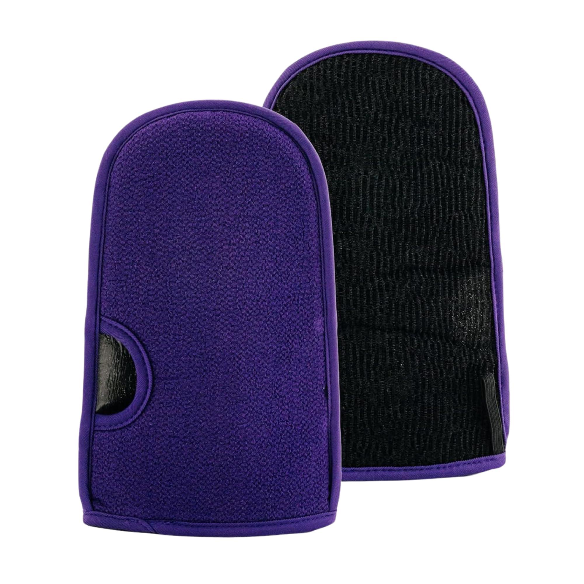 Fake Bake Fake Bake In The Buff Exfoliating Mitt - Washable Reusable Self Tanner Lotion, Spray or Foam Prep Glove for Buffed Tan-Ready Skin - Dead Skin Remover, Buffer, Smoother - 1 Professional Mitt